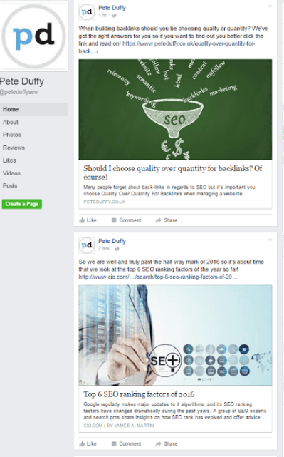 facebook helps with off page seo