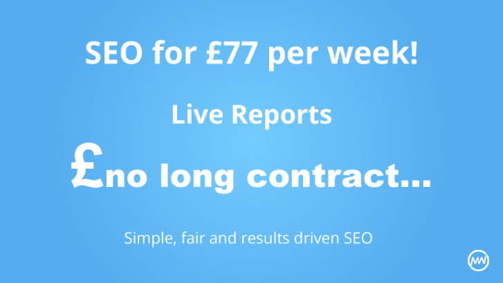 SEO for £77 per week